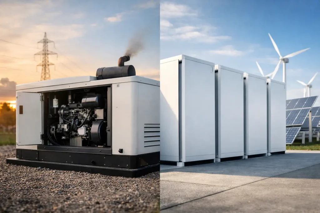 Generator Versus Battery Storage