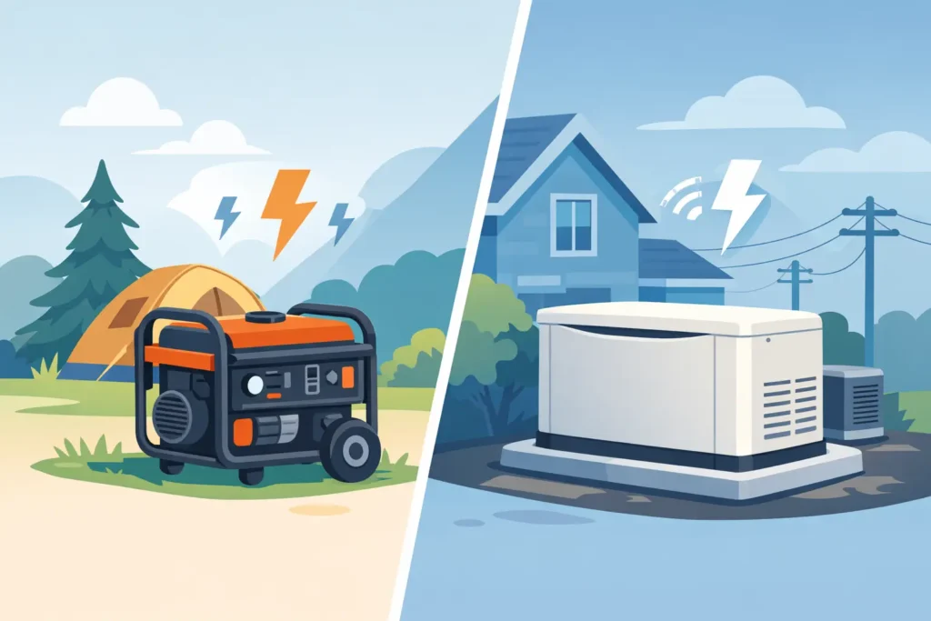 Portable Generator vs Standby Generator