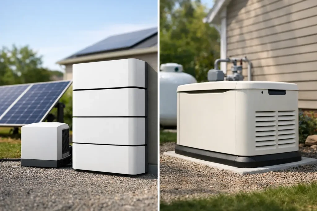 Battery Backup Versus Standby Generator