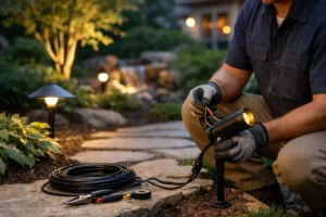 Landscape Lighting Installation Electrician Guide